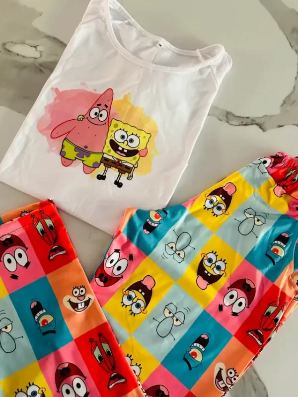 Producto - PIJAMA BOB ESPONJA [MANGA CORTA] - COD 2513