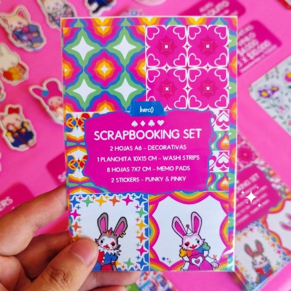 Producto - Set de scrapbooking "Pinky/Punky"
