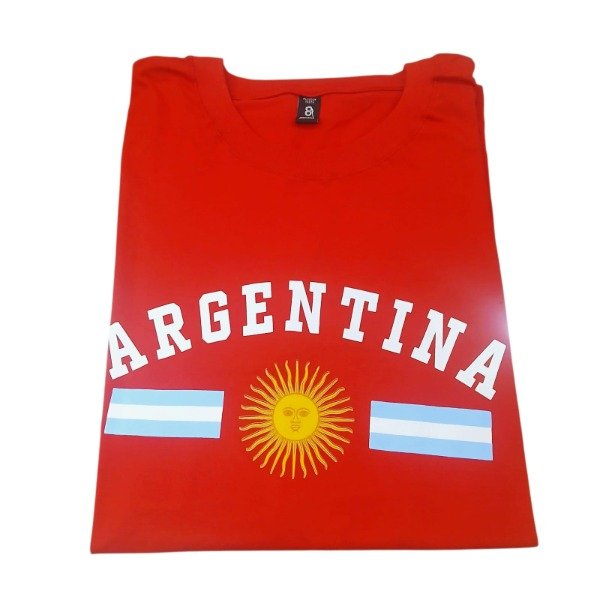 Producto - Remera Argentina Rojo Talle 8