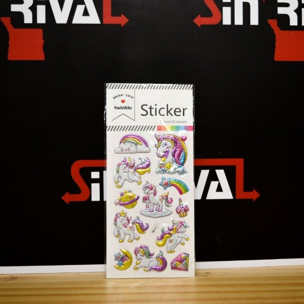 Producto - STICKERS 3D UNICORNIO/LLAMA/CORAZONES 27302