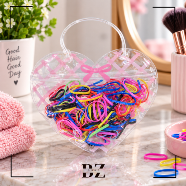 Producto - GOMITAS TER.TRENZA CARTERITA CORAZON COLOR SURTIDO - 2143-5