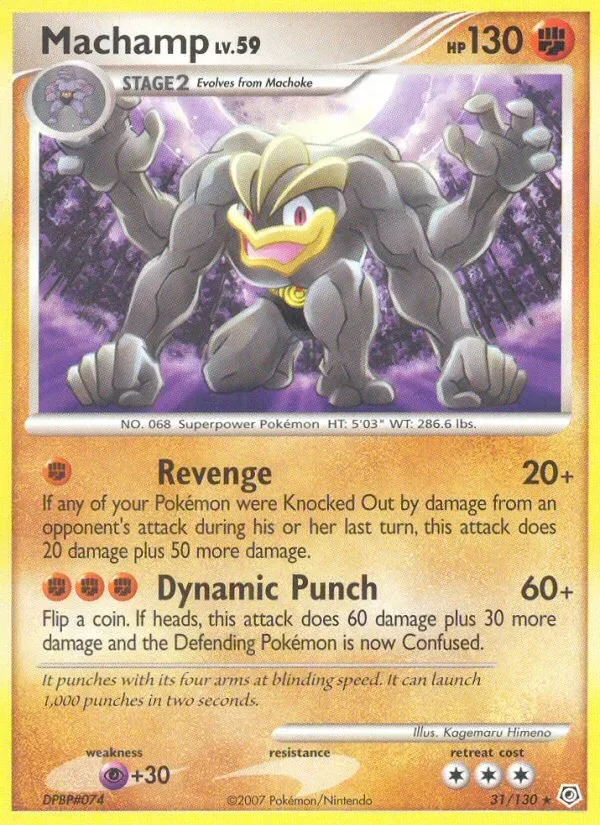 Producto - Machamp 31/130 Diamond and Pearl: Base Set