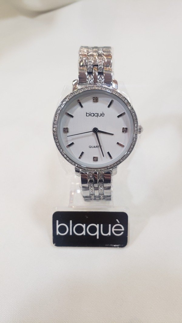 Producto - Reloj Blaqué detalles strass plateado