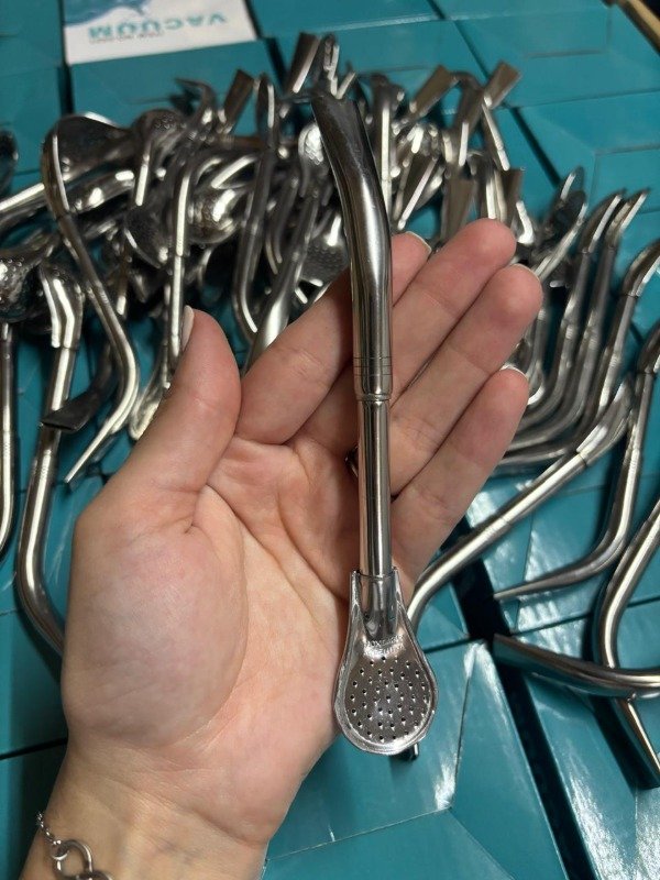 Producto - bombillas, pico de loro, acero inox mini