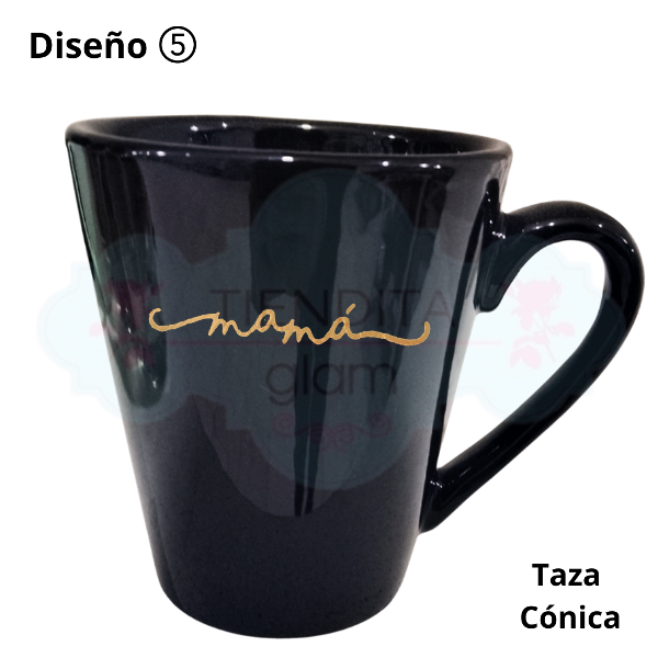 Producto - TAZAS NEGRAS DECO DÍA DE LA MADRE - 10
