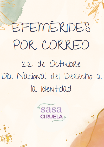 Producto - 22 DE OCTUBRE - DÍA NACIONAL DEL DERECHO A LA IDENTIDAD