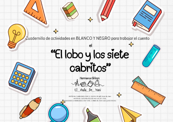 Producto - Pack Literario: El Lobo y los Siete Cabritos (Libro de Actividades)