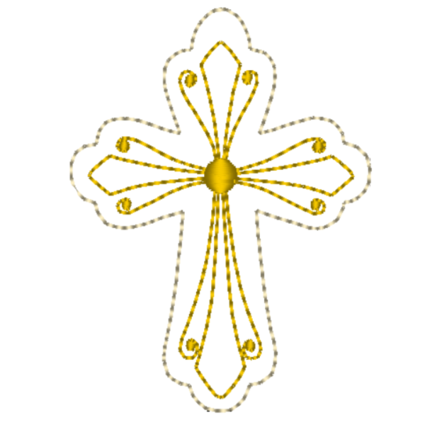 Producto - Matriz de Bordado ITH - Souvenir Cruz Lineal - 2
