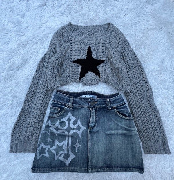 Sweater croptop gris M/L