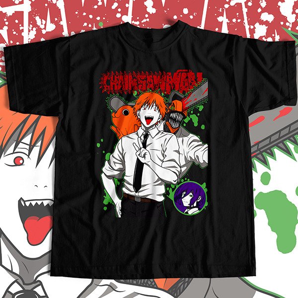 Producto - Denji y Reze - Remera