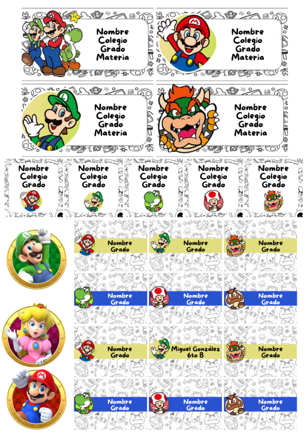 Producto - Stickers Escolares