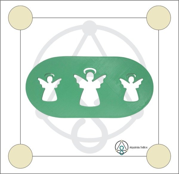 Producto - Stencil - Navidad - Angelitos