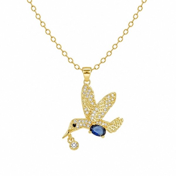 Producto - COLLAR COLIBRÍ AZUL