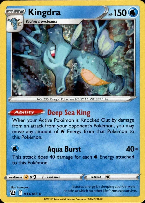 Producto - Kingdra - 033/163 - Battle Styles - Holo