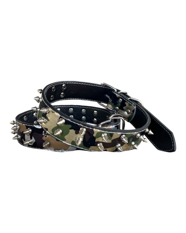 Producto - COLLAR CAMUFLADO GRANDE CON TACHAS