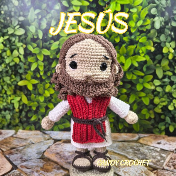 Producto - Jesús Tejido A Crochet 24 Cm