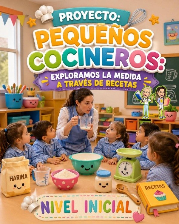 Producto - PROYECTO. PEQUEÑOS COCINEROS. EXPLORAMOS A TRAVES DE LA MEDIDA. NIVEL INICIAL