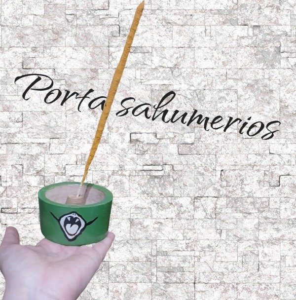 Producto - Porta sahumerios verde paisaje  del infierno