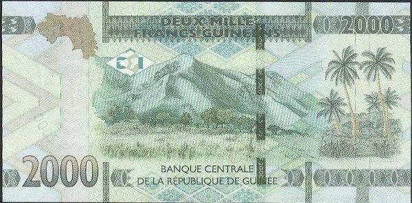 Producto - Guinea [P 48A] 2000 Francos 2018. UNC