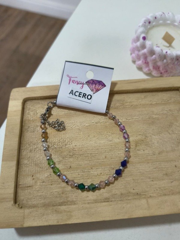 Producto - Pulsera cristal multicolor