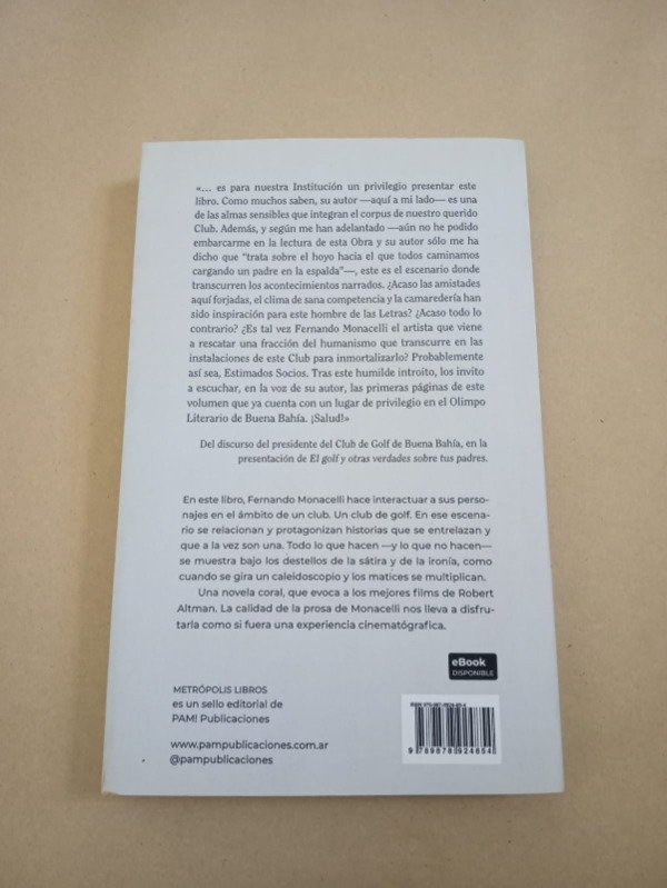 Producto - El golf y otras verdades sobre tus padres - Fernando Monacelli - Metrópolis 2023 - 1