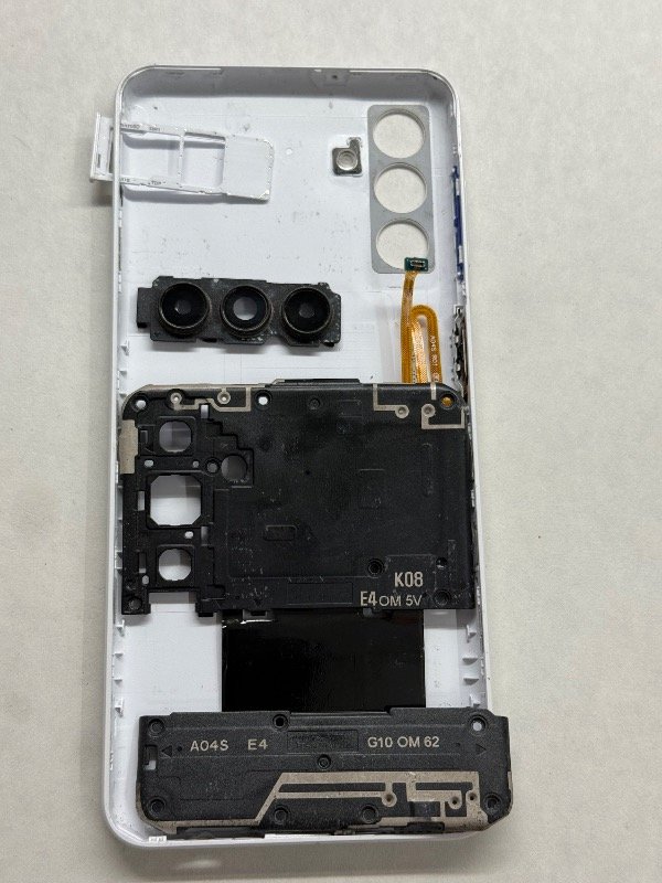 Producto - TAPA+PORTASIM+HUELLA+VIDRIOS DE CAMARA+COBERTORES SAMSUNG A04S A047 - DESARME
