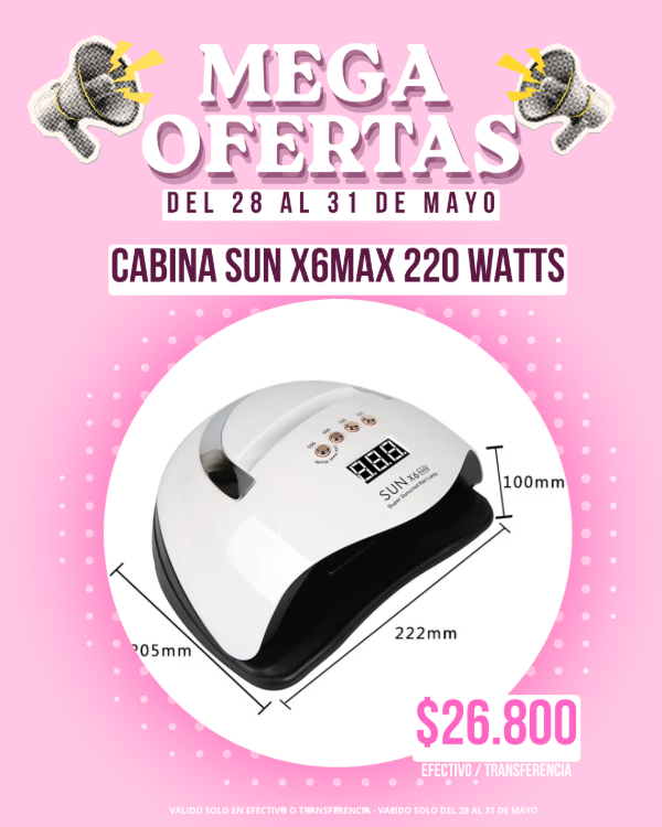 Producto - OFERTA Cabina Sun X6 MAX 220 WATTS