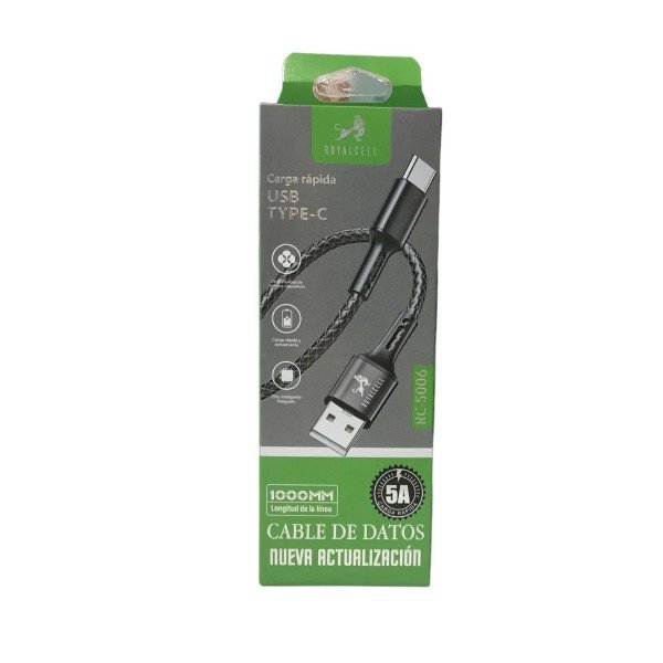 Producto - CABLES USB TIPO C ROYALCELL CABLE CORDON 5A