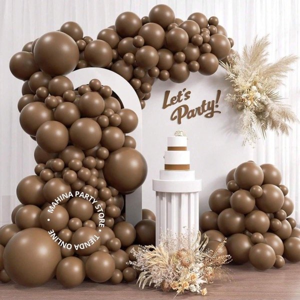 Producto - Globos de látex marrón x 10