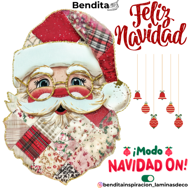 Producto - Bendita Plancha 019 Navidad y patchwork