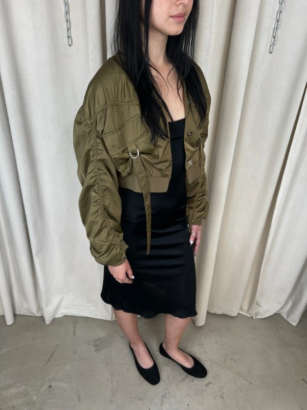 Producto - Satin Cargo Bomber Jacket - 10