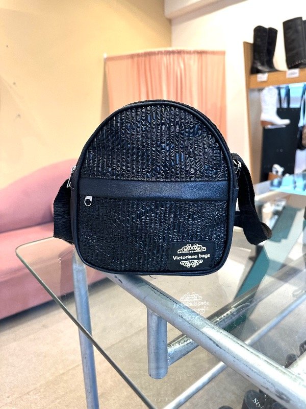 Producto - Cartera Bandolera Negro Graneado