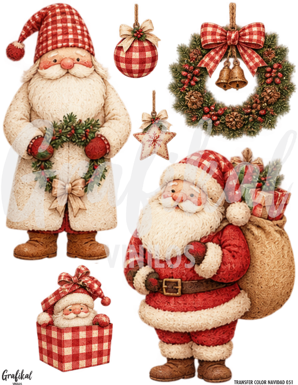 Producto - Transfer Color Navidad 051