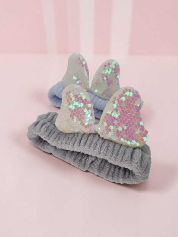 Producto - Vinchas skincare moño lentejuelas