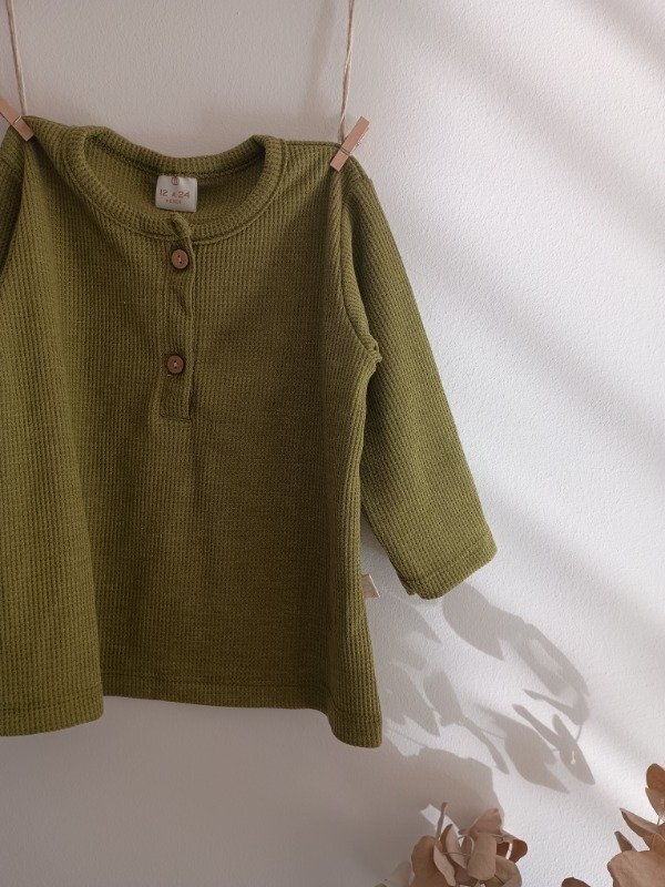 Producto - Remera waffle verde