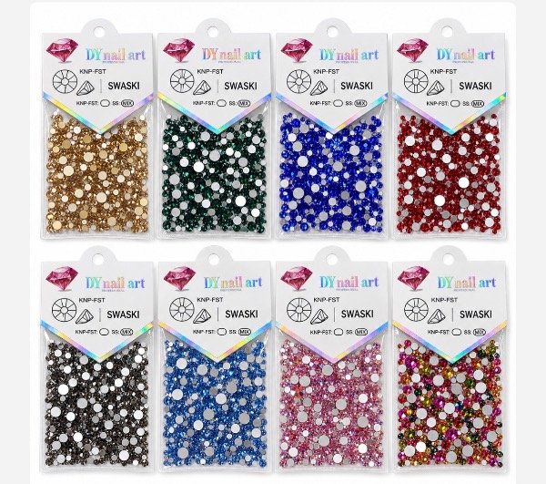 Producto - Strass Mixta para uñas surtidos colores - NAI-0001