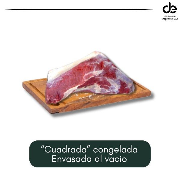 Producto - Corte vacuno "cuadrada" congelada envasada al vacio (x kg)