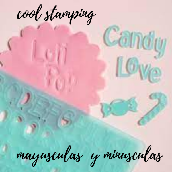 Producto - SELLO COOL STAMPINAG LOLI POP MINUSCULAS Y MAYUSCULAS