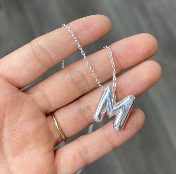 Producto - AB cadena con inicial inflada M