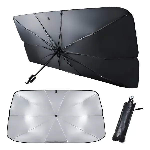 Producto - Paragua Cortina Parasol Plegable Metalizada Para Parabrisas