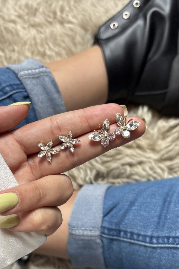 Producto - Aros Strass (Gold)