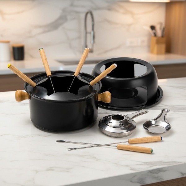 Producto - FONDUE PARA QUESO O CHOCOLATE 18 CM CON ACCESORIOS