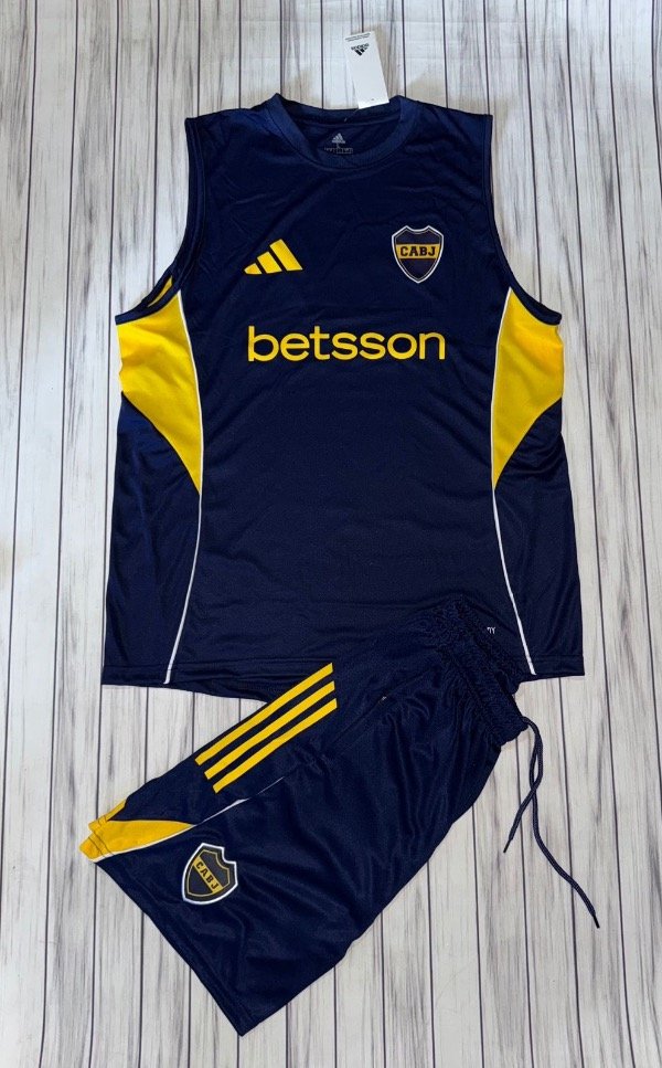 Producto - Conjunto Musculosa Boca Entrenamiento Azul 2025