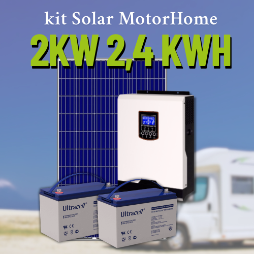 Producto - Kit Solar MotorHome 2kW con 2,4 kWH x Dia MPPT