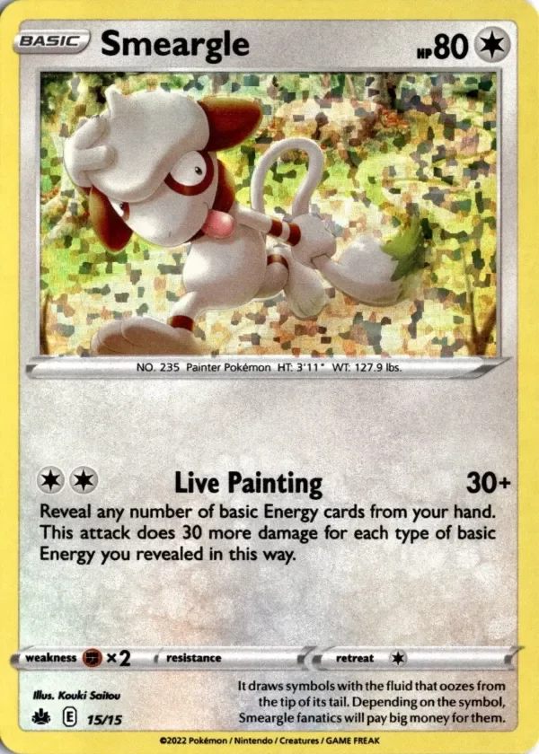 Producto - Smeargle 15/15 McDonald's Collection 2022 Confetti Holo