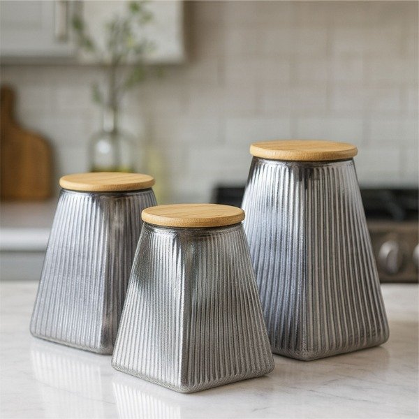 Producto - Piramide vidrio con tapa color