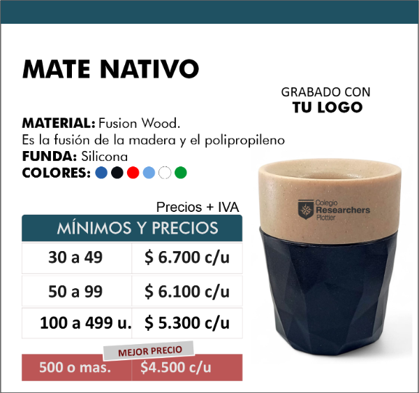 Producto - Mate eco fusion base de silicona. Desde
