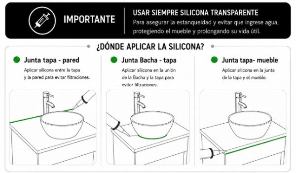 Producto - Vanitory de 50 cm (incluye grifería) - 8
