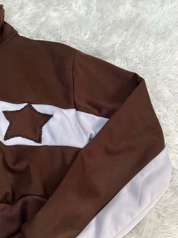 Campera croptop star chocolate — imagen 5