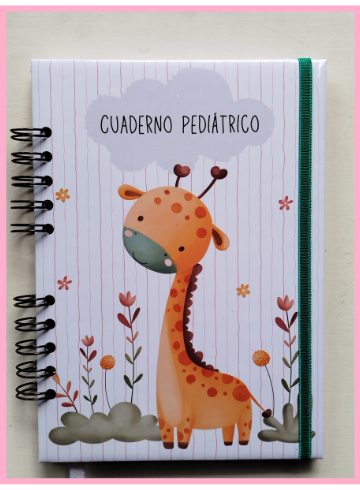Producto - Cuaderno pediatrico - Modelo Jirafita